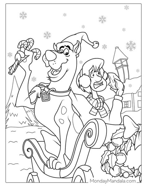 scooby doo christmas coloring pages|scooby doo shaggy coloring pages.